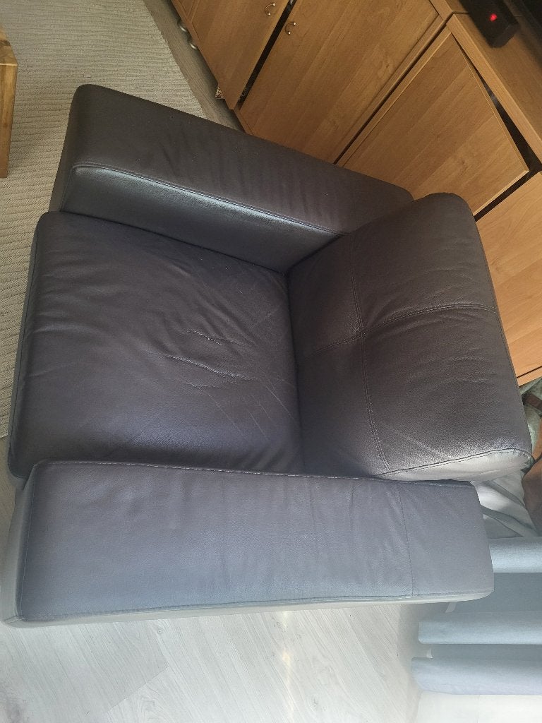 Fauteuil et canapé à vendre Bruxelles, Maison & Meubles, Enlèvement, Comme neuf, Cuir