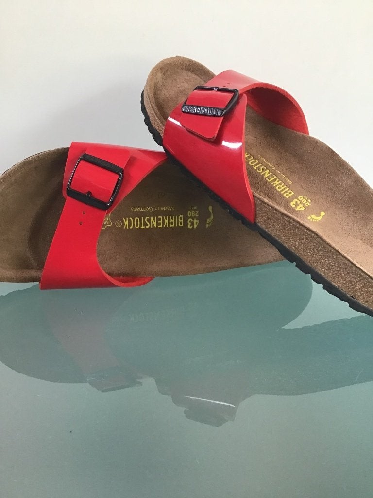 Birkenstock 43 Madrid rouge Nouveau ! | Livraison gratuite, Envoi, Neuf, Rouge, Sandales de bain