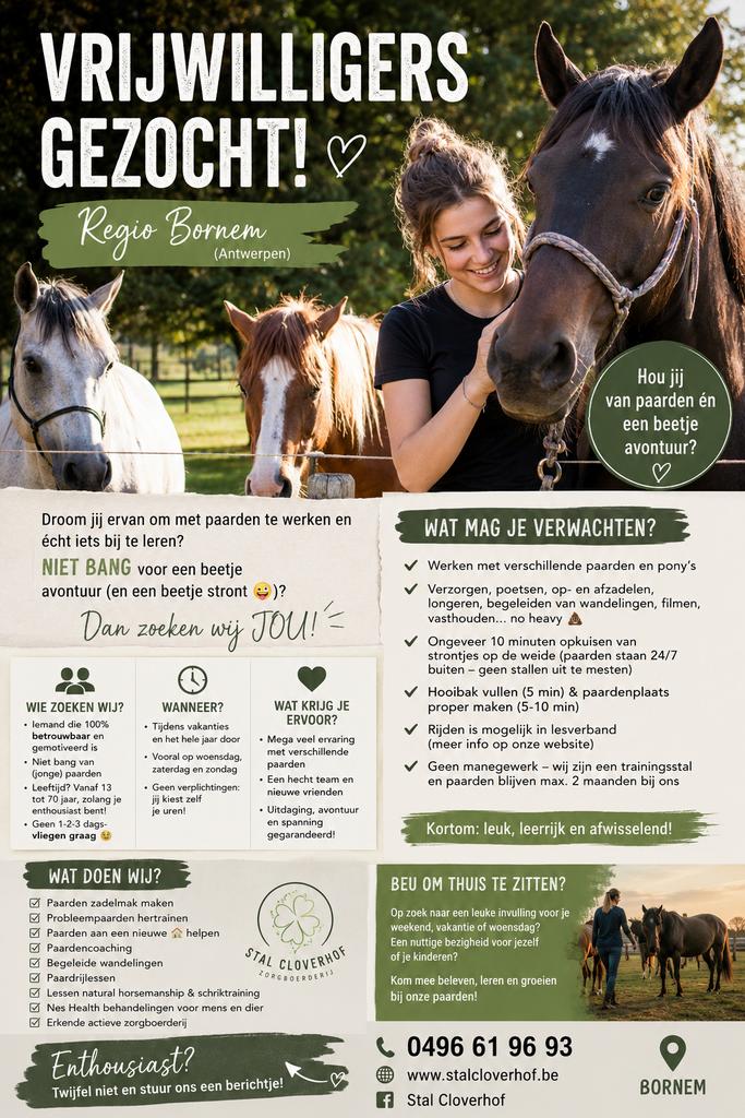Volontaires recherchés, Animaux & Accessoires, Chevaux & Poneys | Autres trucs de cheval, Neuf, Autres espèces, Enlèvement ou Envoi