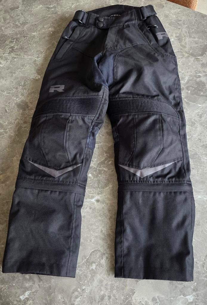 Motor broek kids zwart maat 128 van richa, Motoren, Ophalen, Kinderen