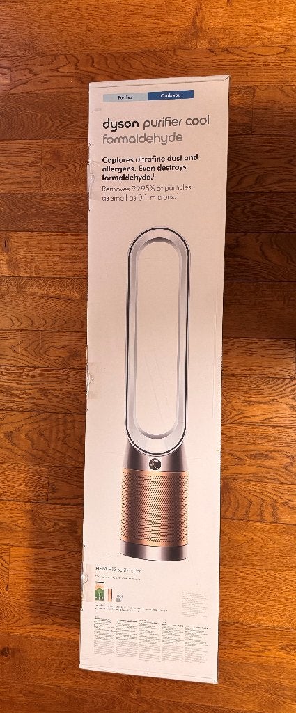 Dyson Purifier Cool Formaldehyde (Wit/Goud) ventilator Nieuw, Electroménager, Ventilateurs, Neuf, Ventilateur tour, Ventilateur avec télécommande