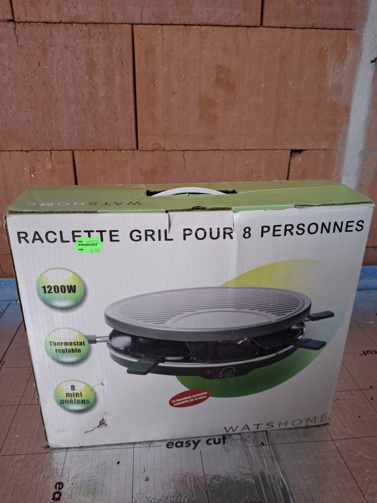 raclette plaat 8 pers, Ophalen of Verzenden