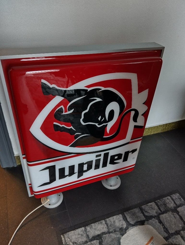 Verlichting, Verzamelen, Ophalen, Zo goed als nieuw, Reclamebord, Plaat of Schild, Jupiler