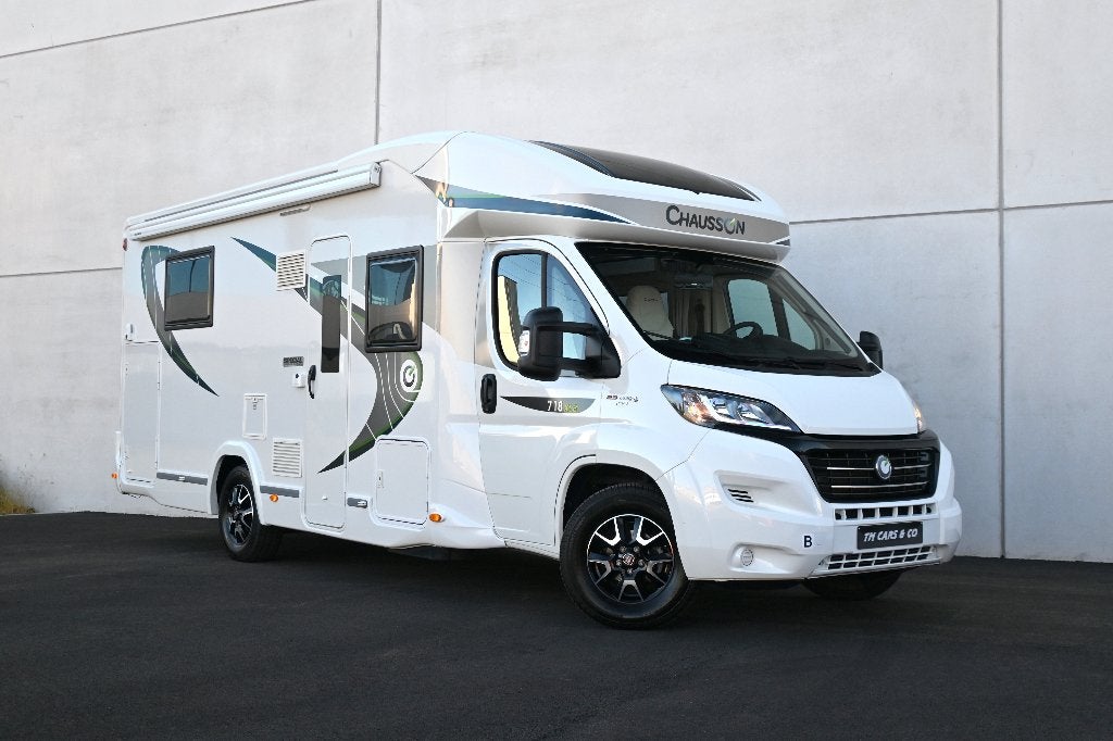 Fiat Chausson 718 XLB 5 BED, Frigo, TV, 3beks, Queensbed, AC, Caravanes & Camping, Camping-cars, Fiat, Boîte manuelle, Chausson
