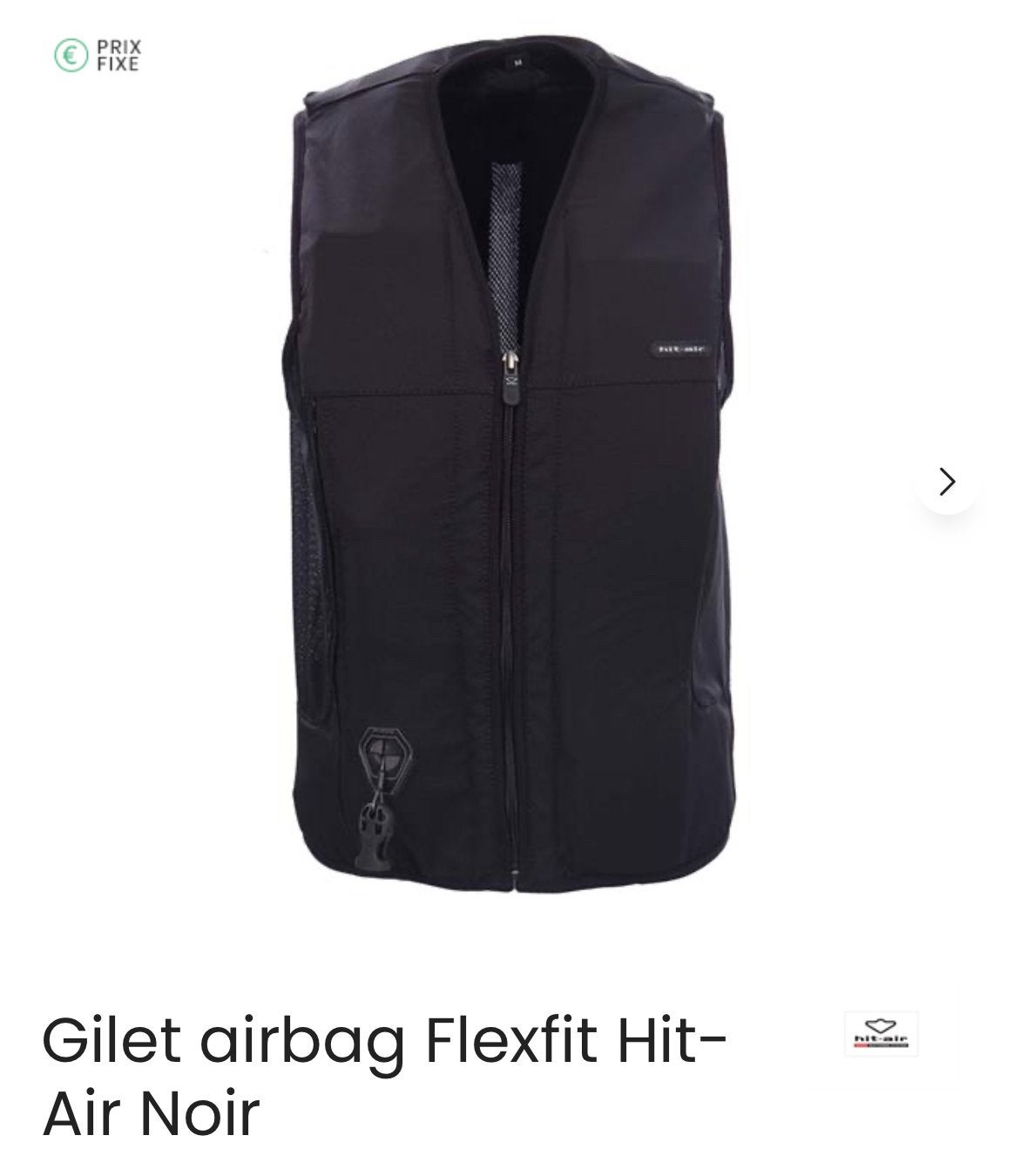 Airbag hit air, flexfit taille L, Enlèvement, Utilisé, L