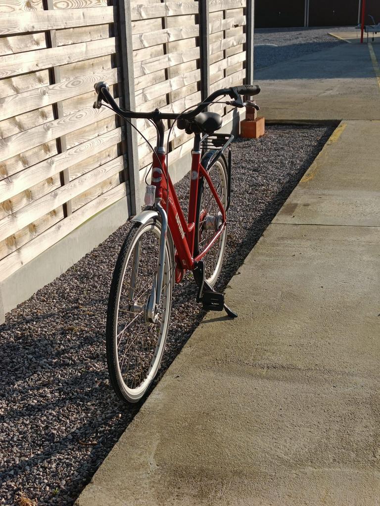 Damesfiets cortina, Ophalen