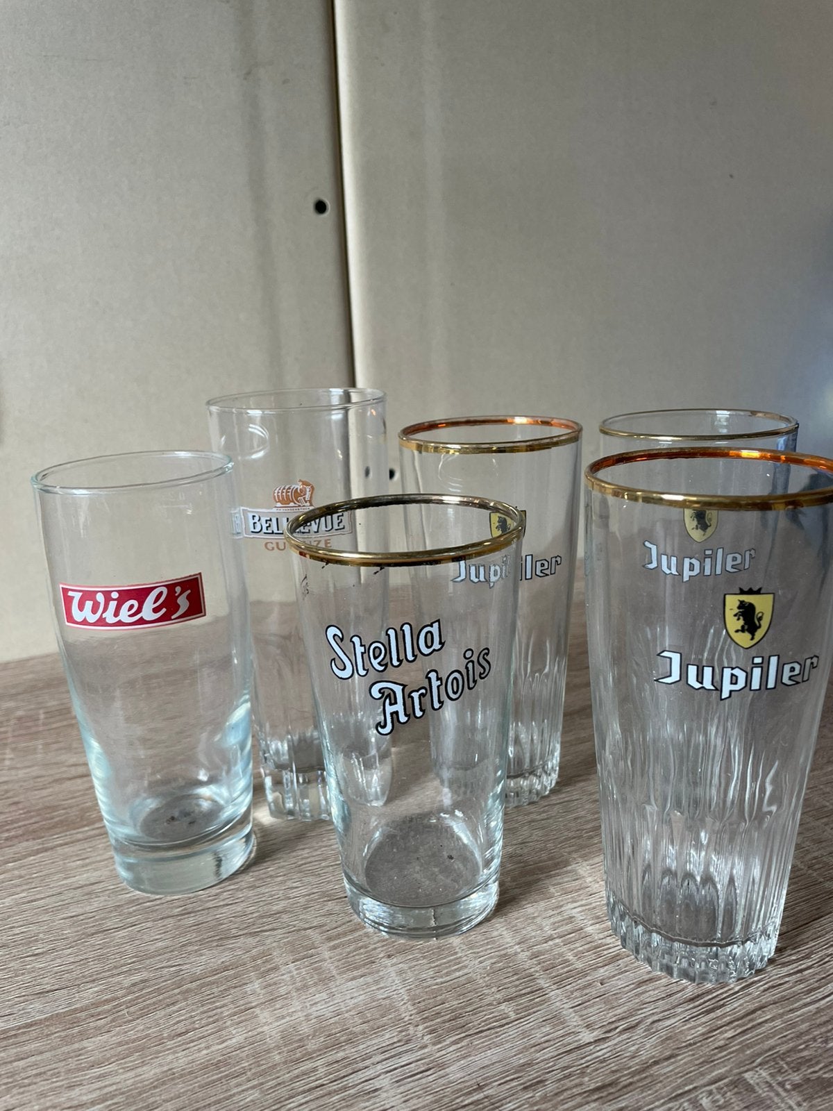 Lot de 6 anciens verres à bière, Collections, Verres & Petits Verres, Enlèvement, Comme neuf