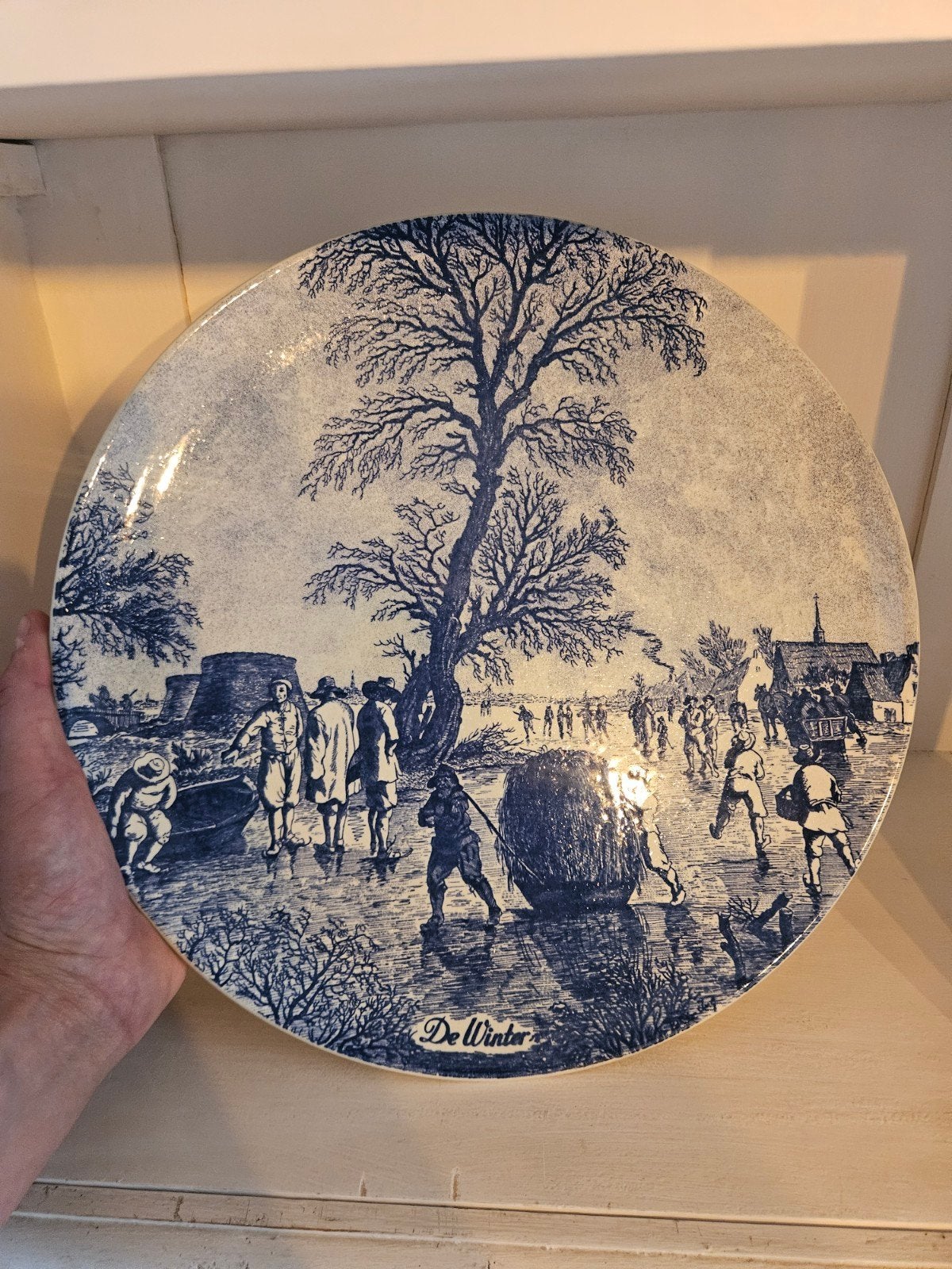 Diverse Delft porselein stukken, Ophalen