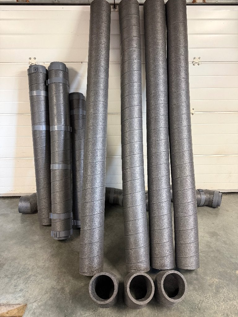 lot EPE geïsoleerde ventilatiekanalen 180mm OD, Bricolage & Construction, Enlèvement, Utilisé
