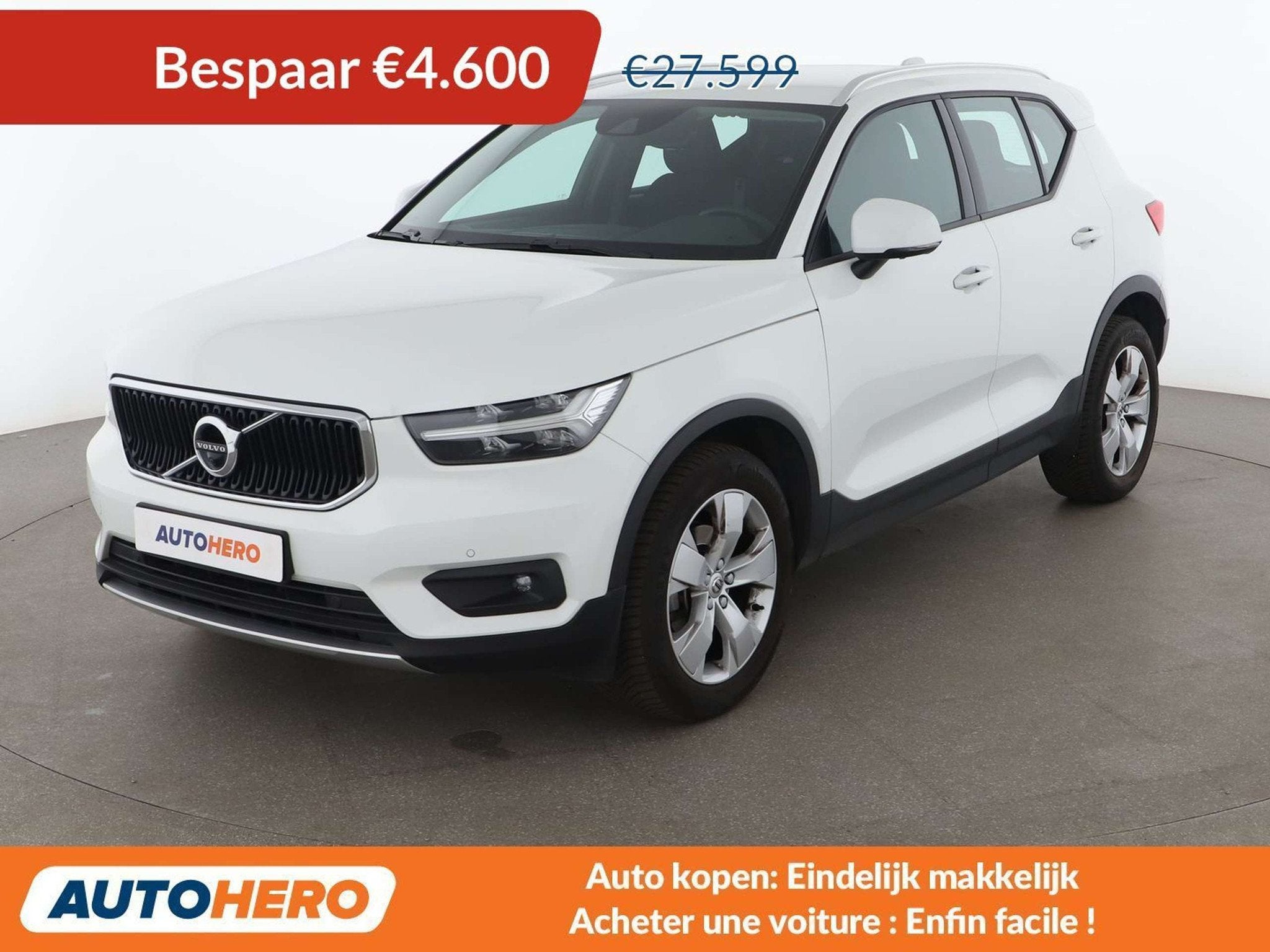 Volvo XC40 1.5 T3 Momentum Pro 2WD (bj 2020, automaat), Auto's, Volvo, Stof, Gebruikt, Wit, 120 kW
