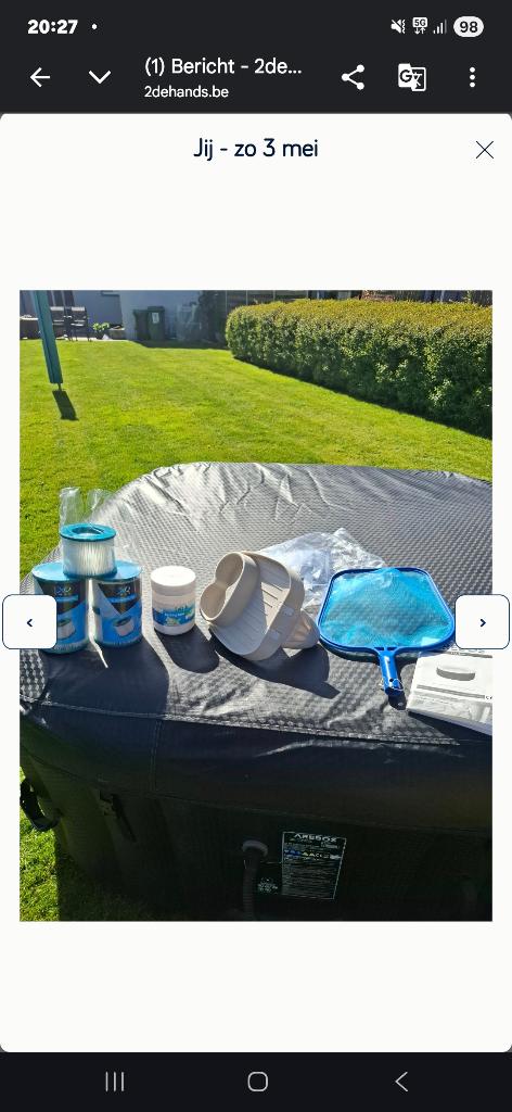 Jacuzzie, Jardin & Terrasse, Bains à remous et Spas, Enlèvement, Utilisé, Tapis de sol, Gonflable