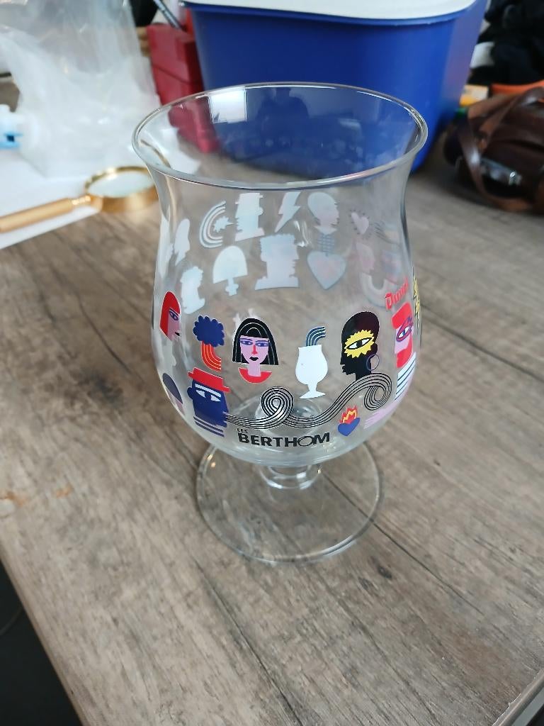 Duvel glas les berthom, Verzamelen, Glas en Drinkglazen, Ophalen, Nieuw, Bierglas