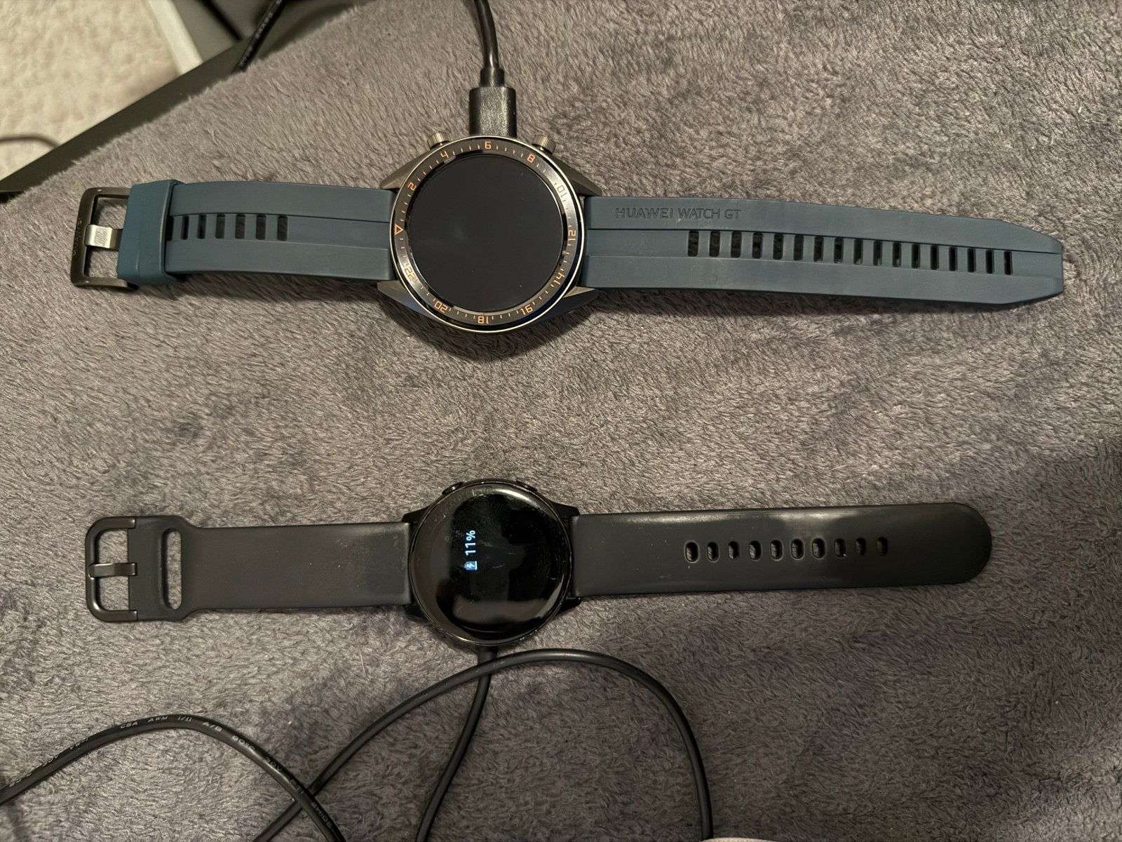 Samsung galaxy Active watch met huawei watch GT, Handtassen en Accessoires, Smartwatches, Ophalen, Zo goed als nieuw, Android