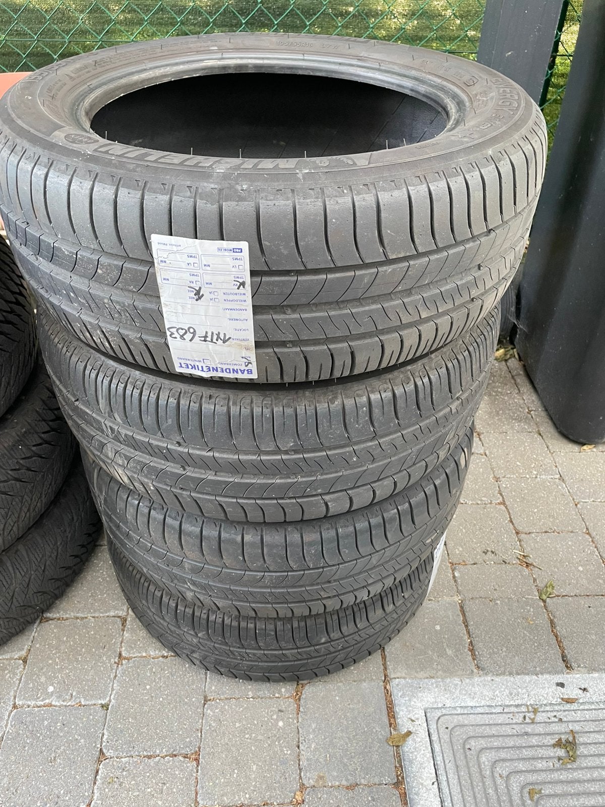 4 zomerbanden, Ophalen, Gebruikt, 16 inch, Band(en)