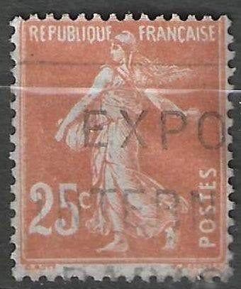 France 1927/1931 - Yvert 235 - Type Semeuse - 25 s. (ST), Envoi, Affranchi