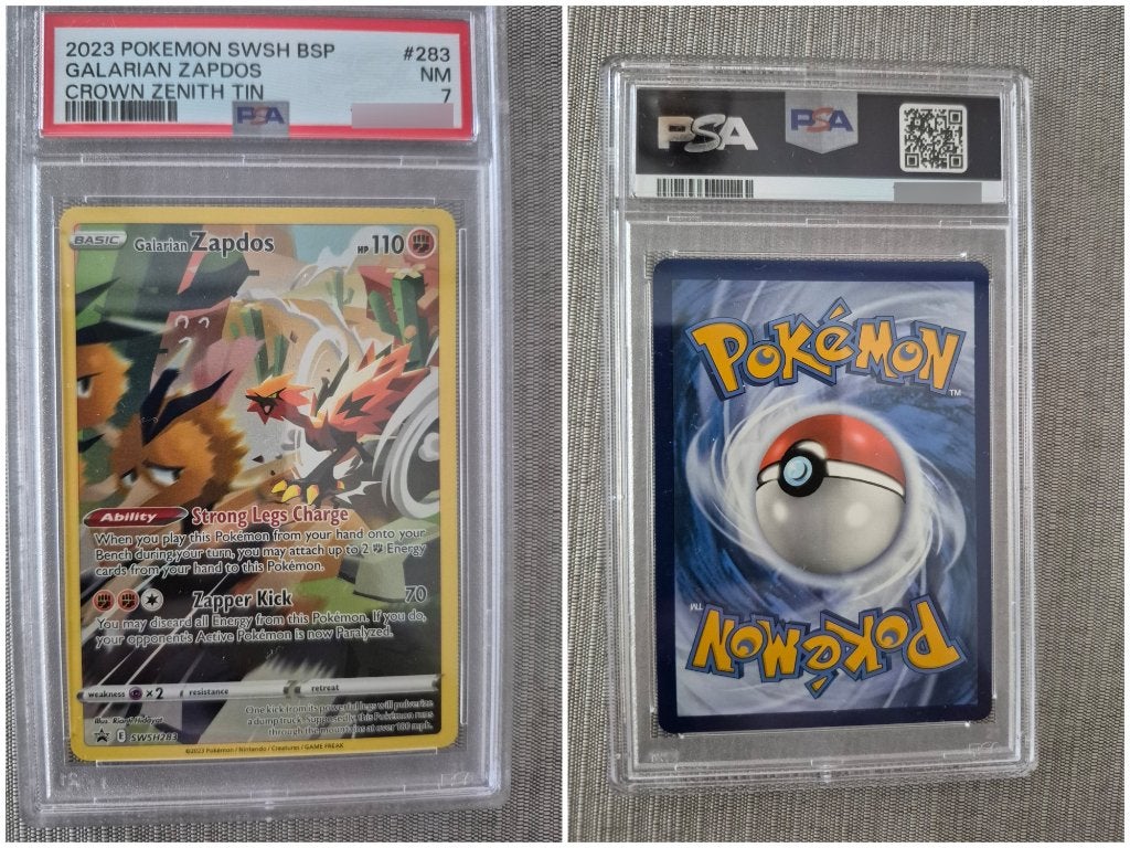 Galarian Zapdos #SWSH283 Pokémon Promo – PSA 7, Ophalen of Verzenden, Nieuw, Losse kaart