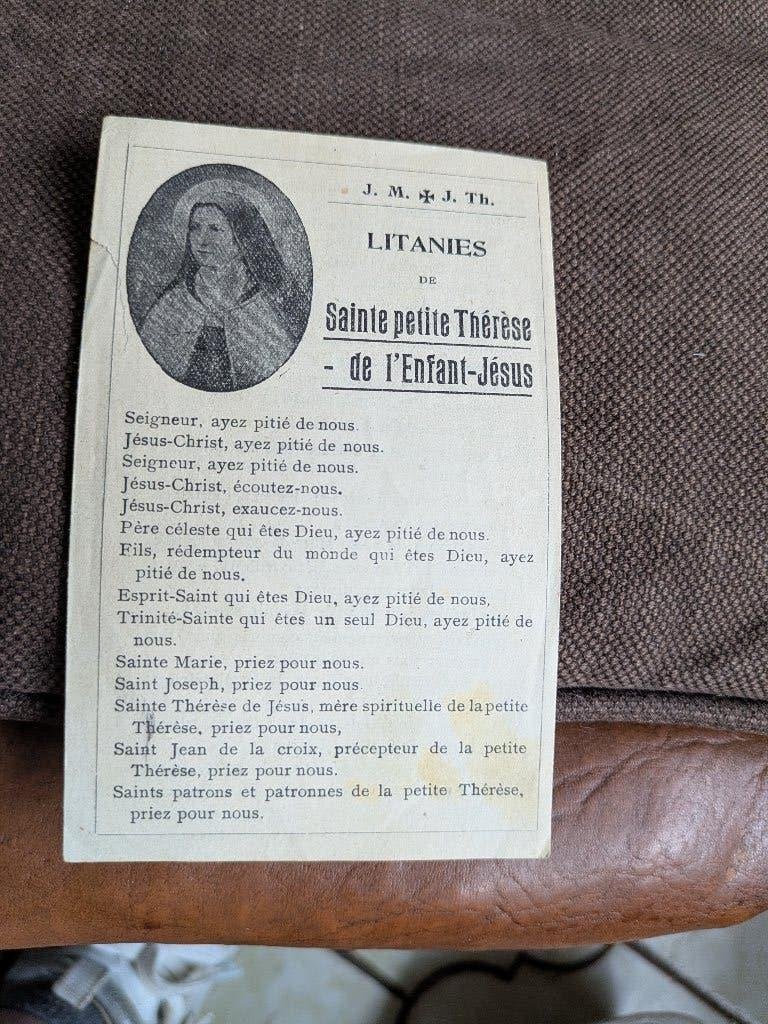 Litanies de sainte petite Thérèse, Enlèvement ou Envoi, Utilisé, Christianisme | Catholique