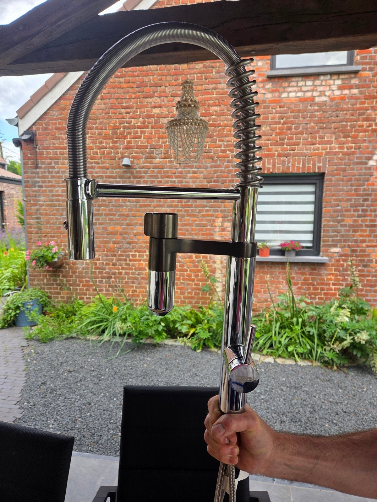 Franke Vital keukenkraan, Ophalen