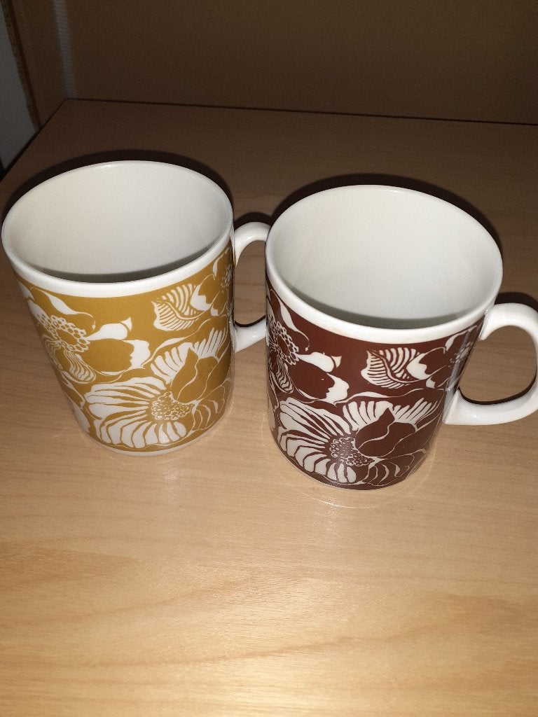 Mugs à fleurs KAROLINA (POLAND) N3 et N4 (lot de 2), Ophalen