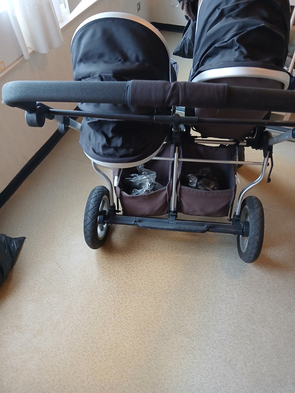 dubbele buggy, Kinderen en Baby's, Tweelingen en Meerlingen, Ophalen, Gebruikt, Kinderwagen of Buggy