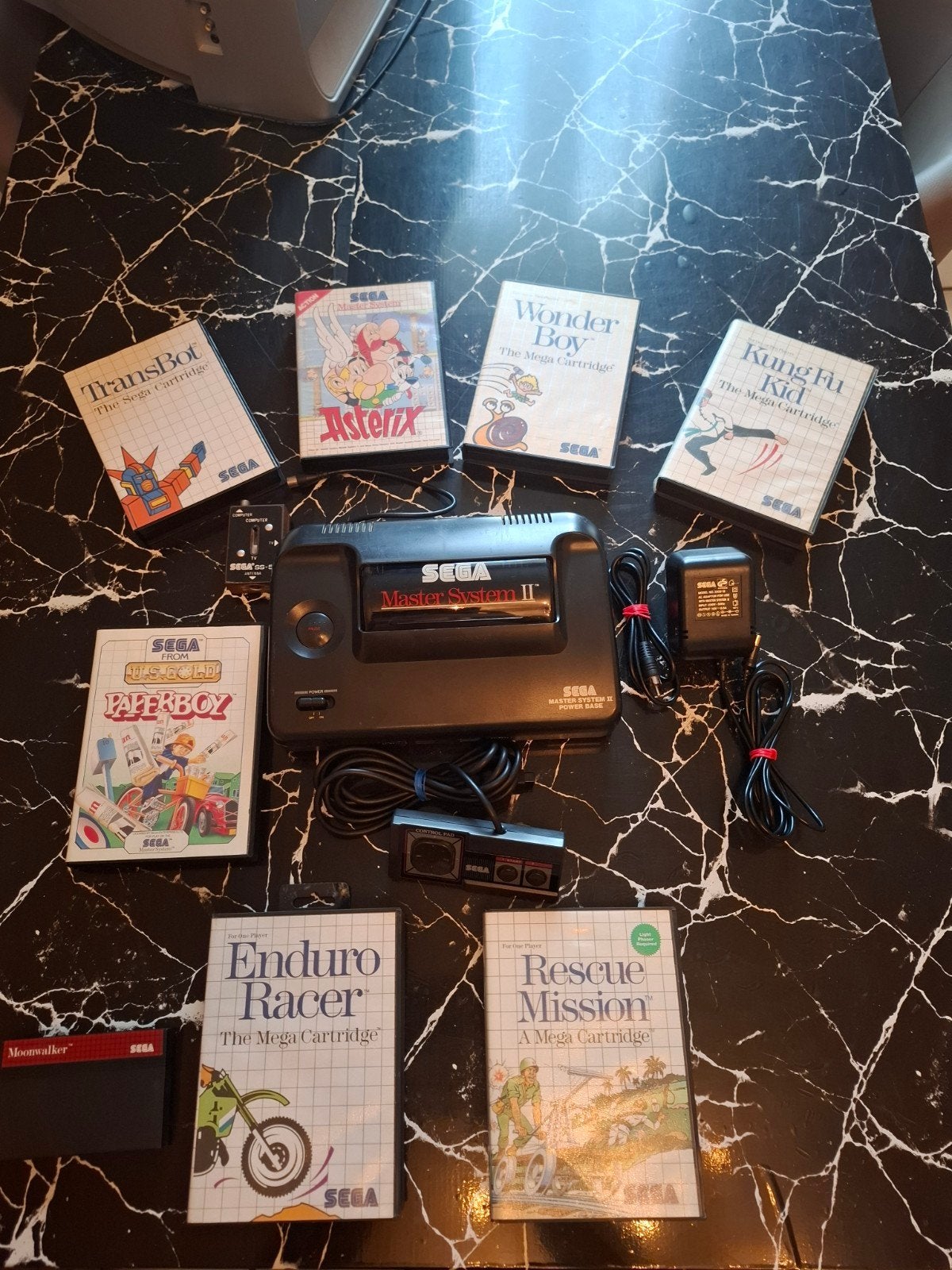 Sega Master System II-console + 9 games + controller enz..., Games en Spelcomputers, Games | Sega, Avontuur en Actie, 2 spelers