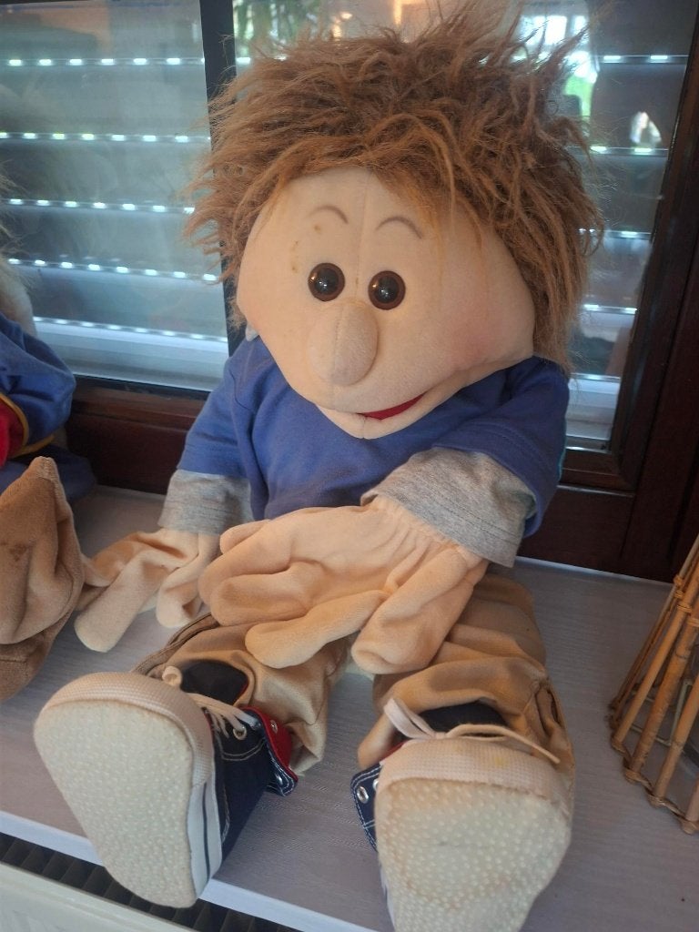 Handpop Living puppet 60cm Jongen, Ophalen of Verzenden