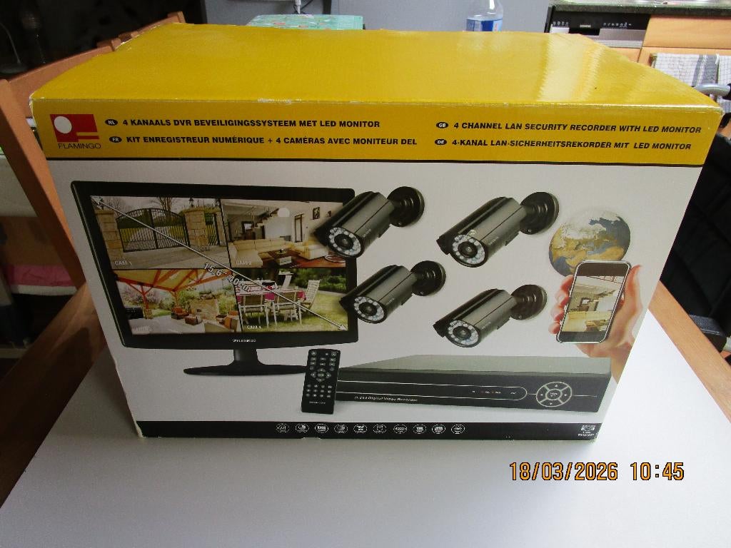 KIT 4 CAMERA DE SURVEILLANE, TV, Hi-fi & Vidéo, Caméras de surveillance, Enlèvement, Neuf, Caméra extérieure