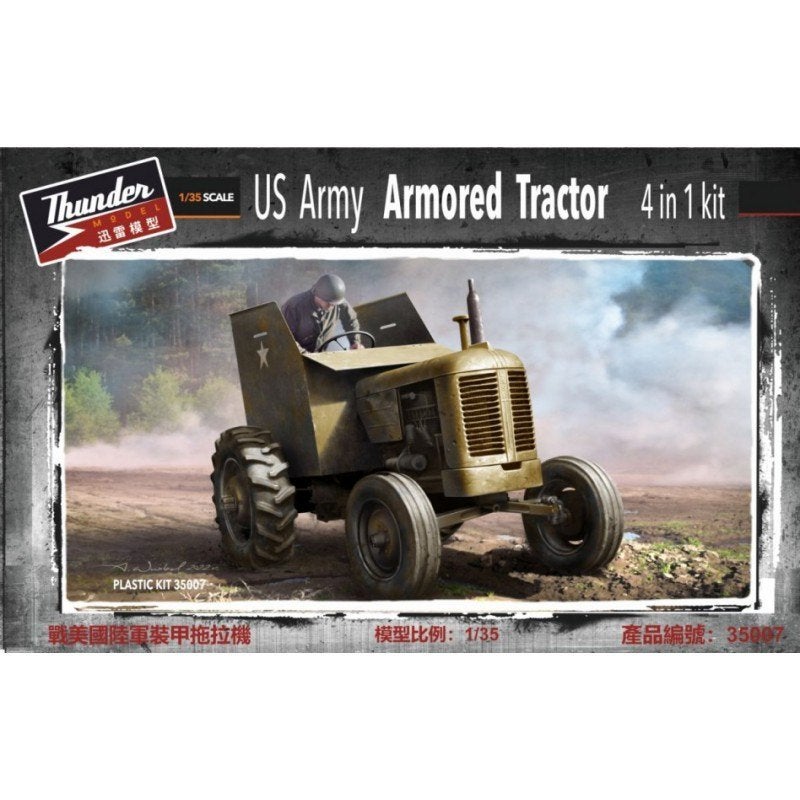 THUNDER MODEL 35007 US Army Armored Tractor échelle 1/35, Hobby en Vrije tijd, Modelbouw | Auto's en Voertuigen, Overige merken