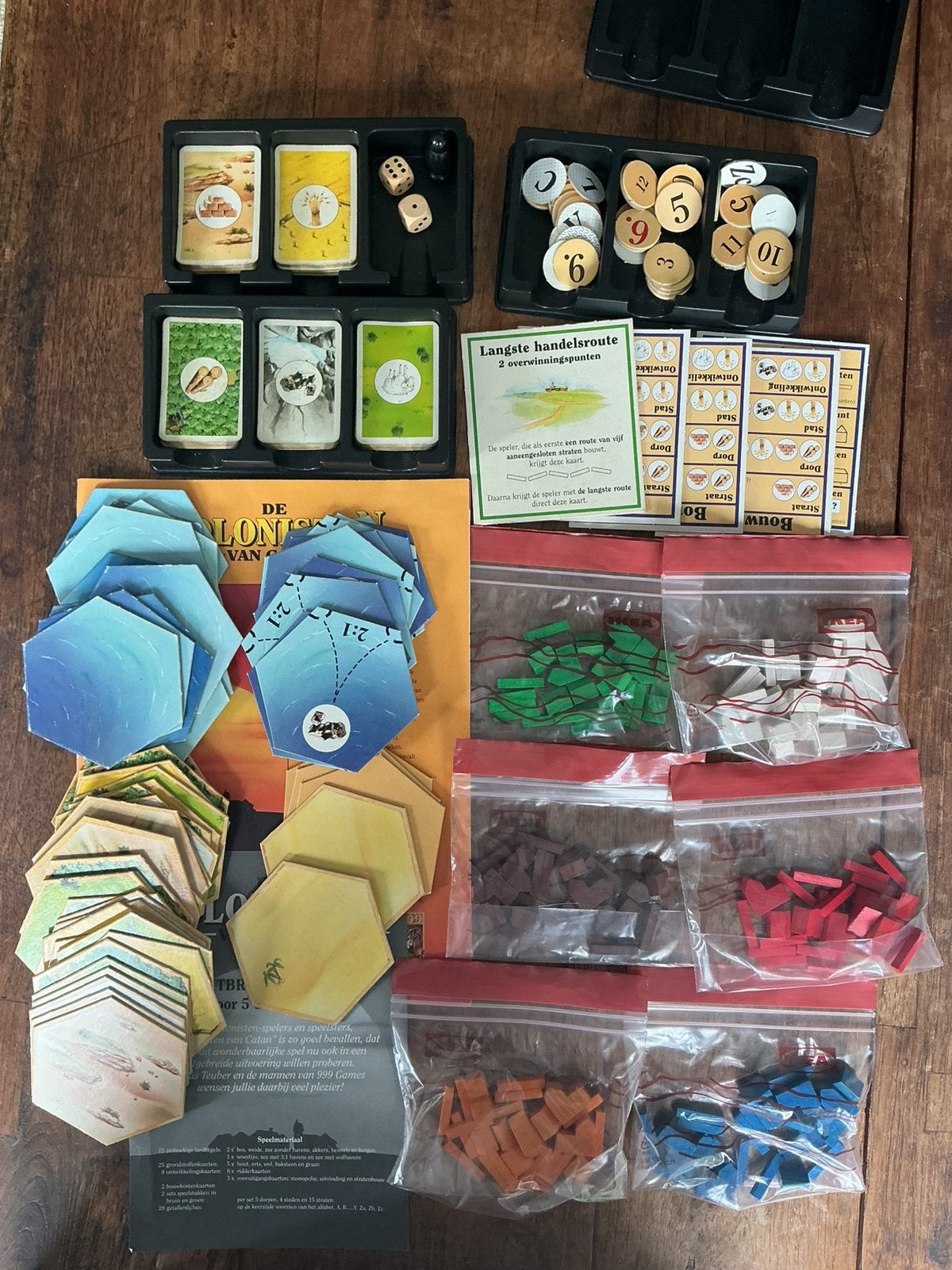 Kolonisten van Catan Houten versie + 5en6 personen, Ophalen, Gebruikt