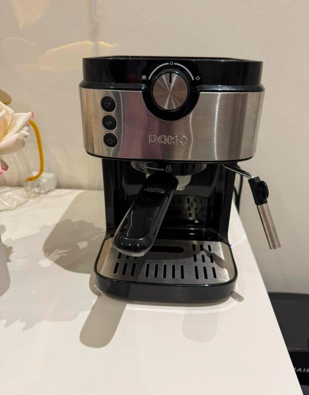 DOMO DO711K espressomachines, Elektronische apparatuur, Koffiezetapparaten, Gebruikt, Espresso apparaat, Gemalen koffie, Ophalen of Verzenden