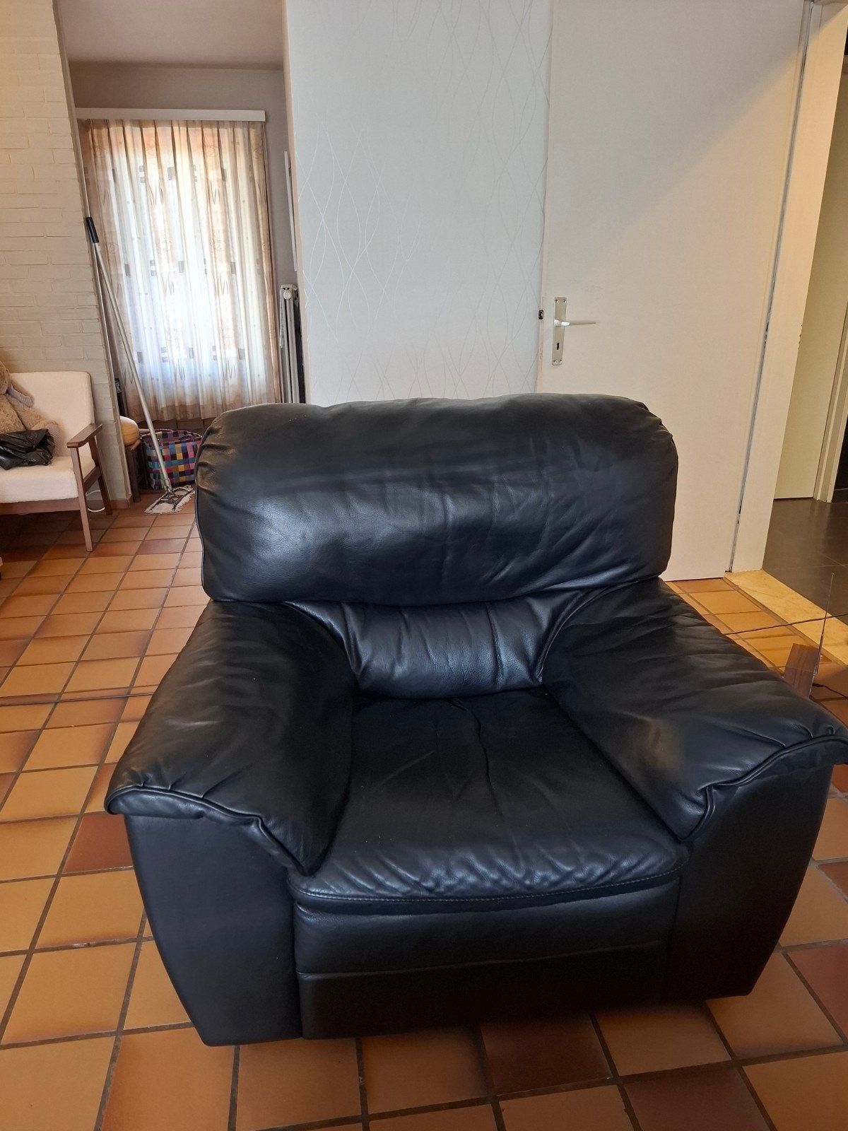 Lederen zetels (1-, 2- en 3-zit), Huis en Inrichting, Ophalen