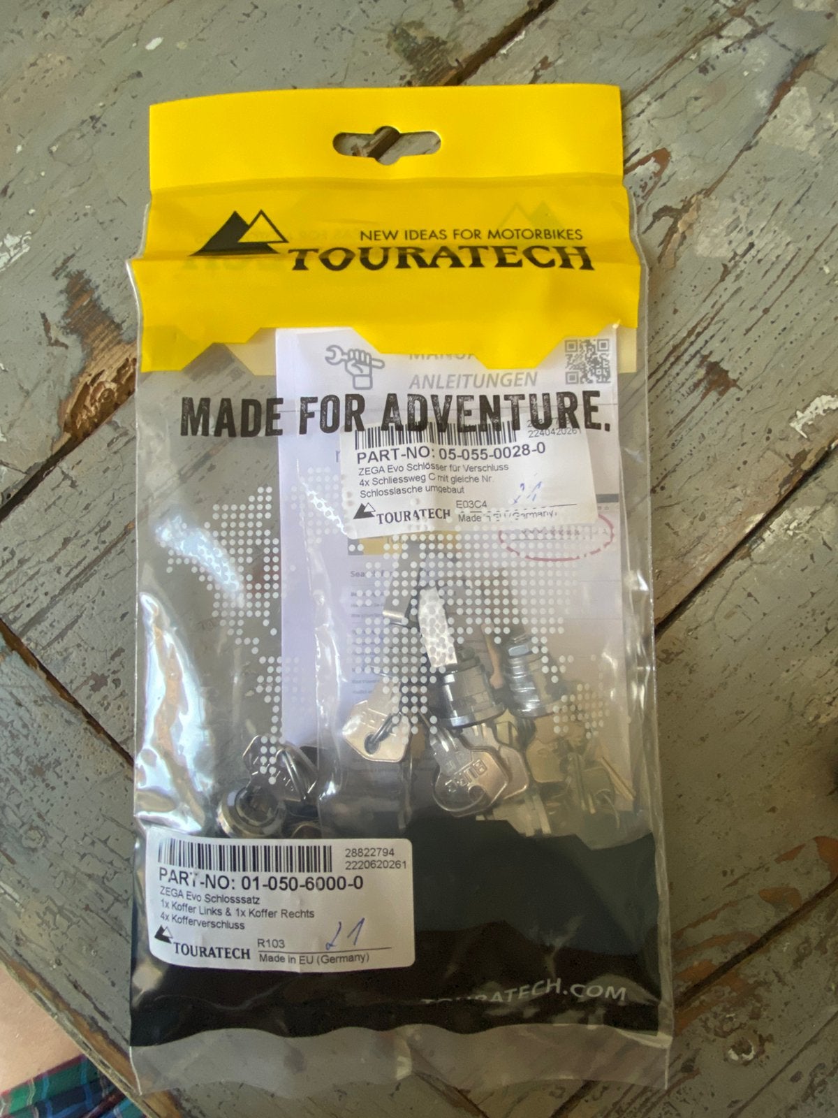 Jeu de serrures Touratech ZEGA Evo pour 2 valises moto, Enlèvement ou Envoi, Neuf