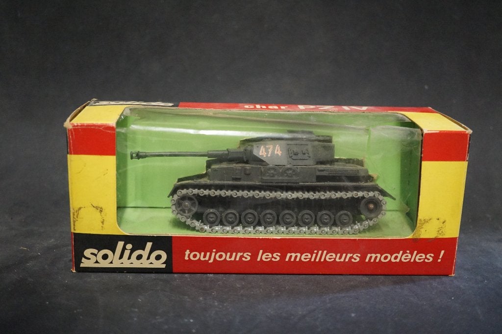 Solido Duitse Panzer IV tank - 1/50 - TOP, Ophalen of Verzenden
