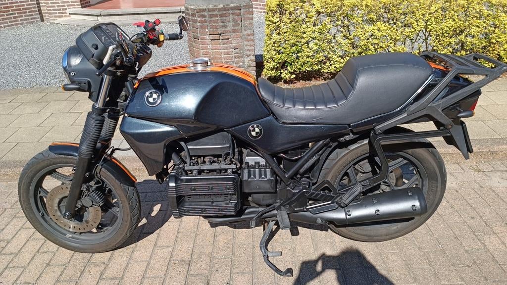 BMW K75, Motoren, 750 cc, Cardan-aandrijving, Motorrijbewijs A, 3 cilinders
