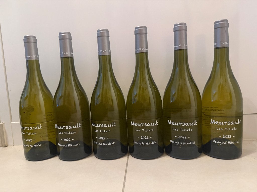 Meursault les Tillets Mikulski 2022 co de 6 bouteilles, Neuf, Pleine, Vin blanc, Enlèvement