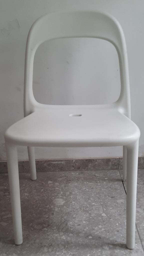 chaise URBAN blanche ikea (6 pièces), Maison & Meubles, Chaises, Enlèvement, Synthétique