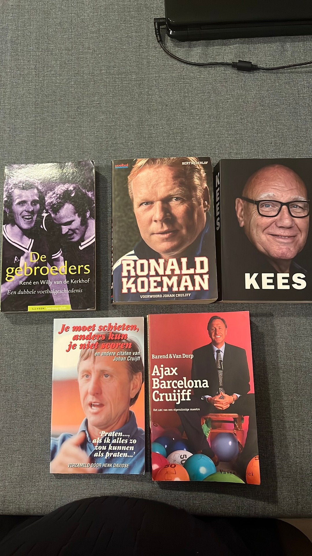 Voetbal: 5 boeken over voetbal:Cruiff-Koeman-Kees….., Boeken, Ophalen of Verzenden, Zo goed als nieuw