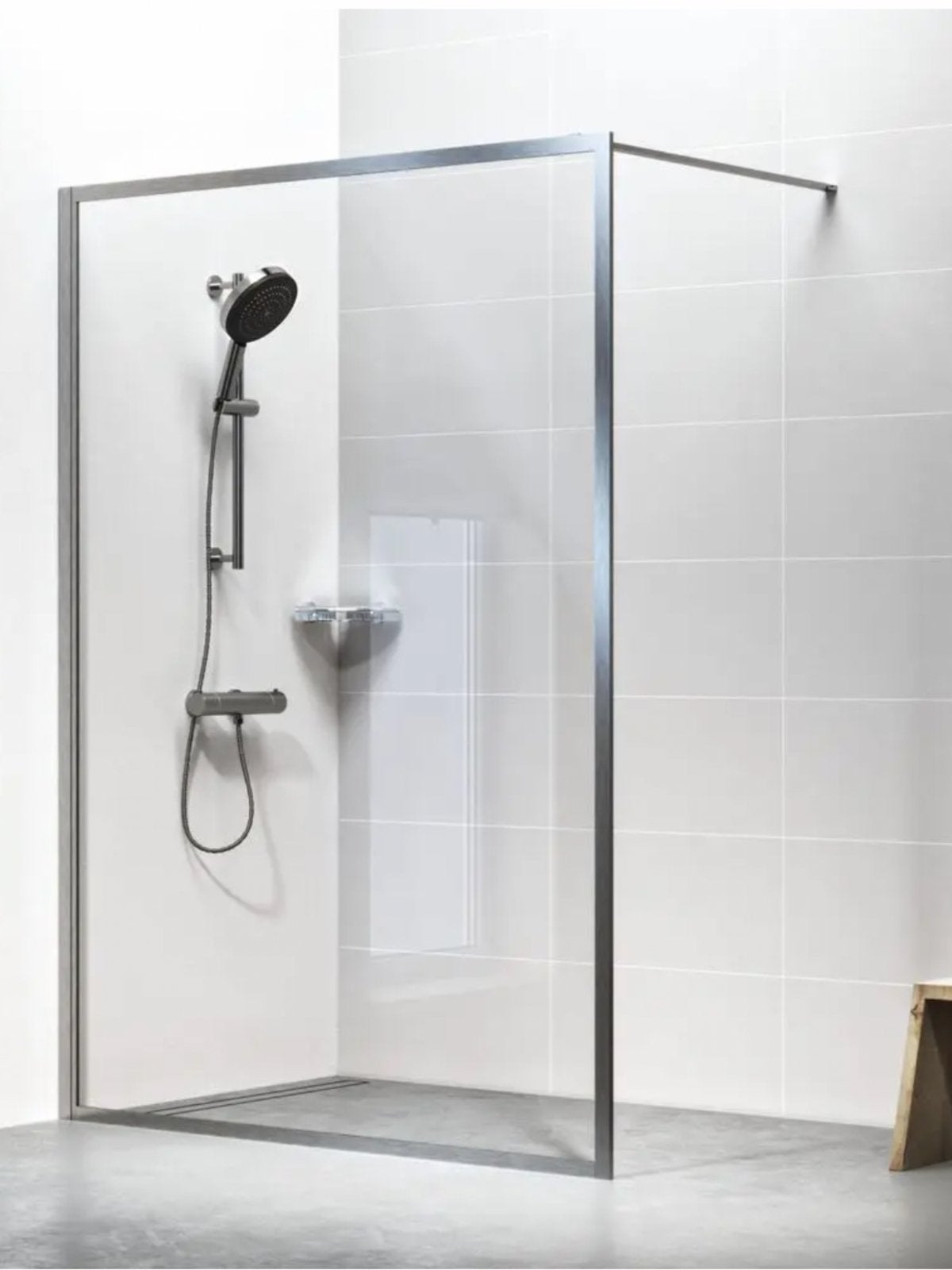 Nieuw douche glass met chroom profiel., Enlèvement, Neuf