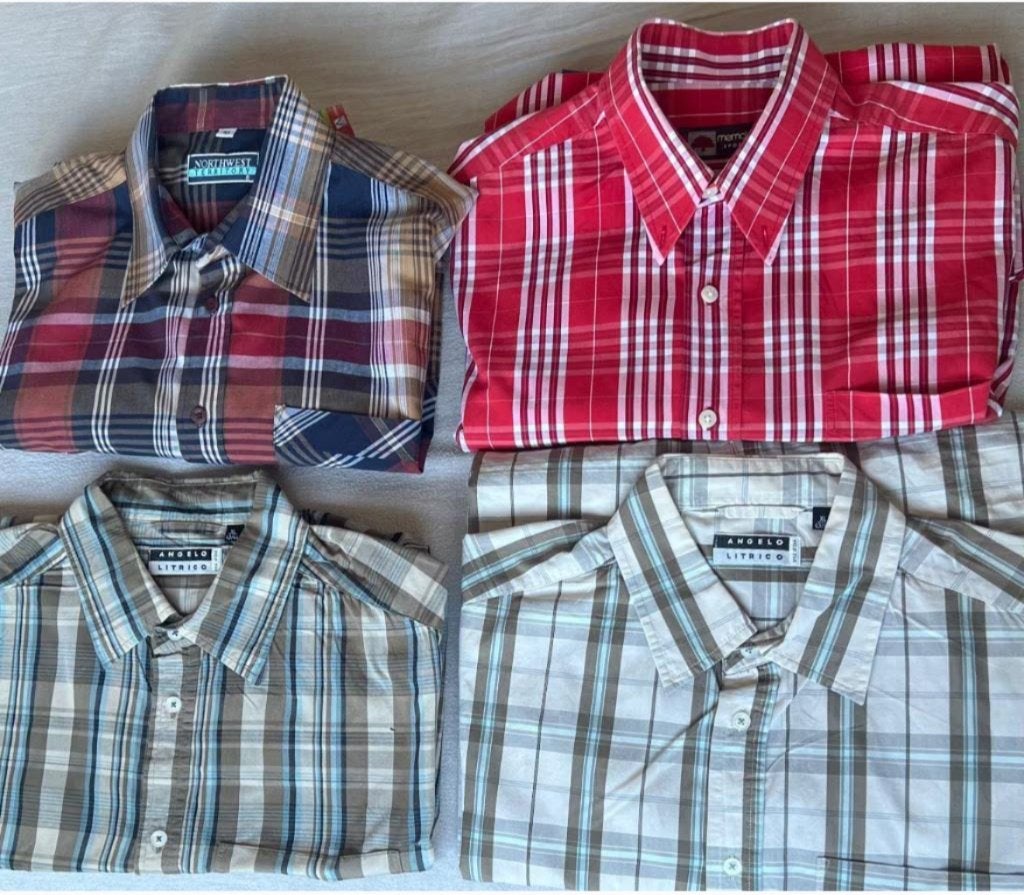 Lot de chemises (4 Pieces)., Vêtements | Hommes, Chemises, Envoi, Porté, Memo’s,Northwest,Angelo.