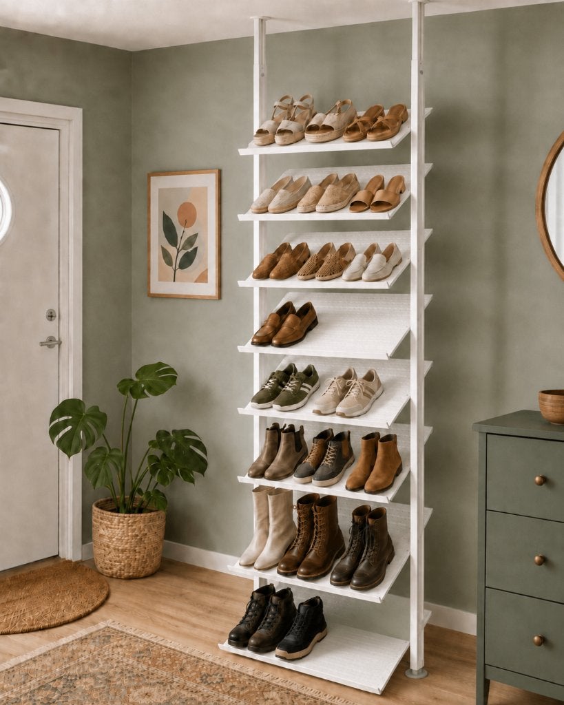 Étagère chaussures IKEA ELVARLI 8 tablettes, système complet, 25 à 50 cm, Avec tablette(s), Métal, Enlèvement