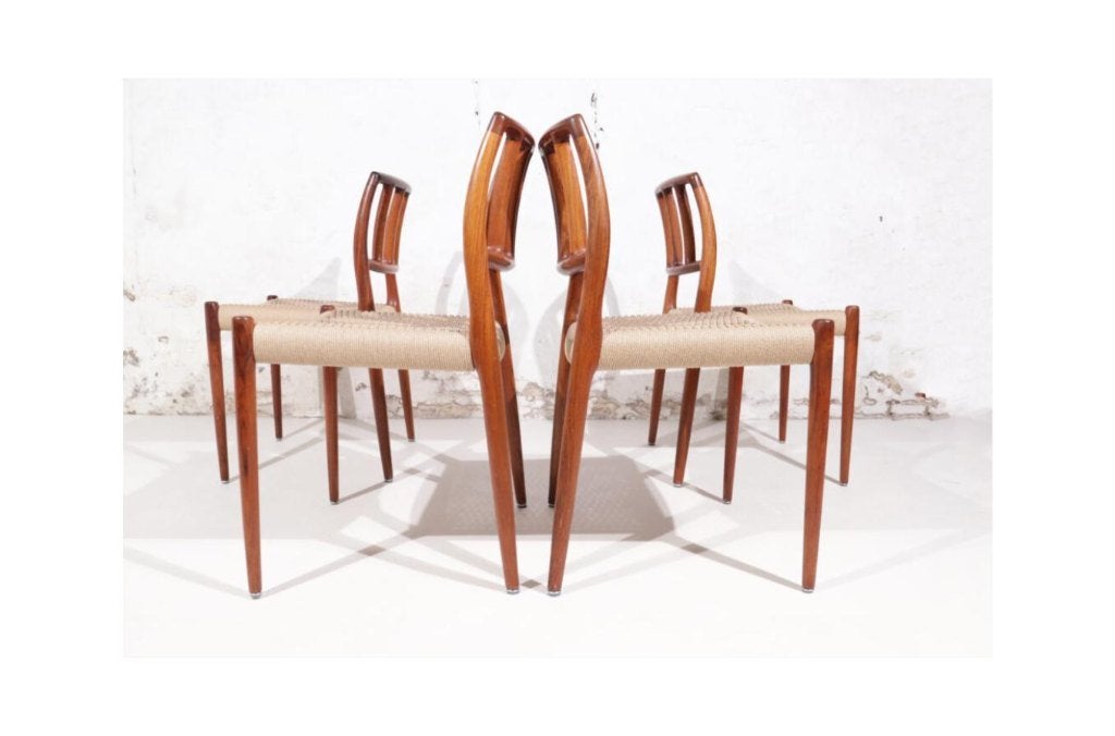 Set of 4 Niels Moller Model 83 Rosewood Dining Chairs, Ophalen