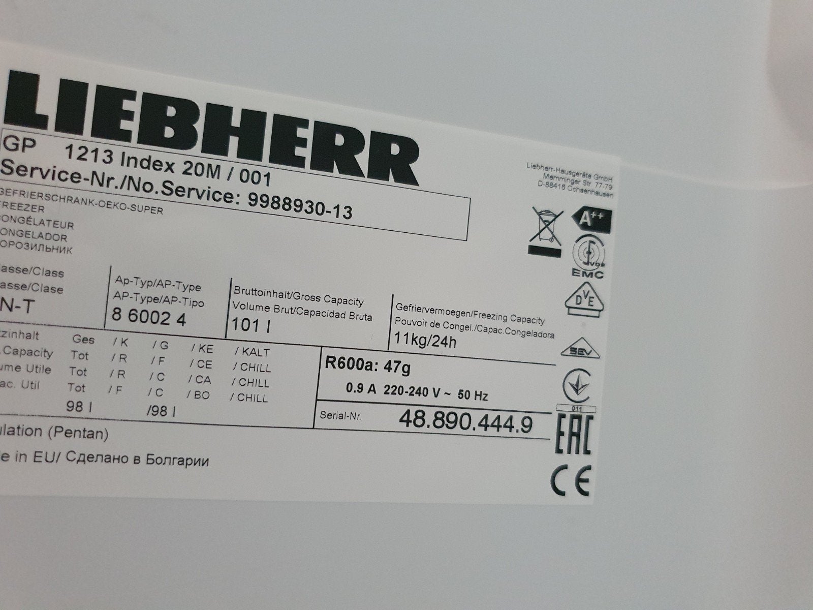 Diepvries Liebherr, Computers en Software, Netwerk switches, Ophalen, Gebruikt