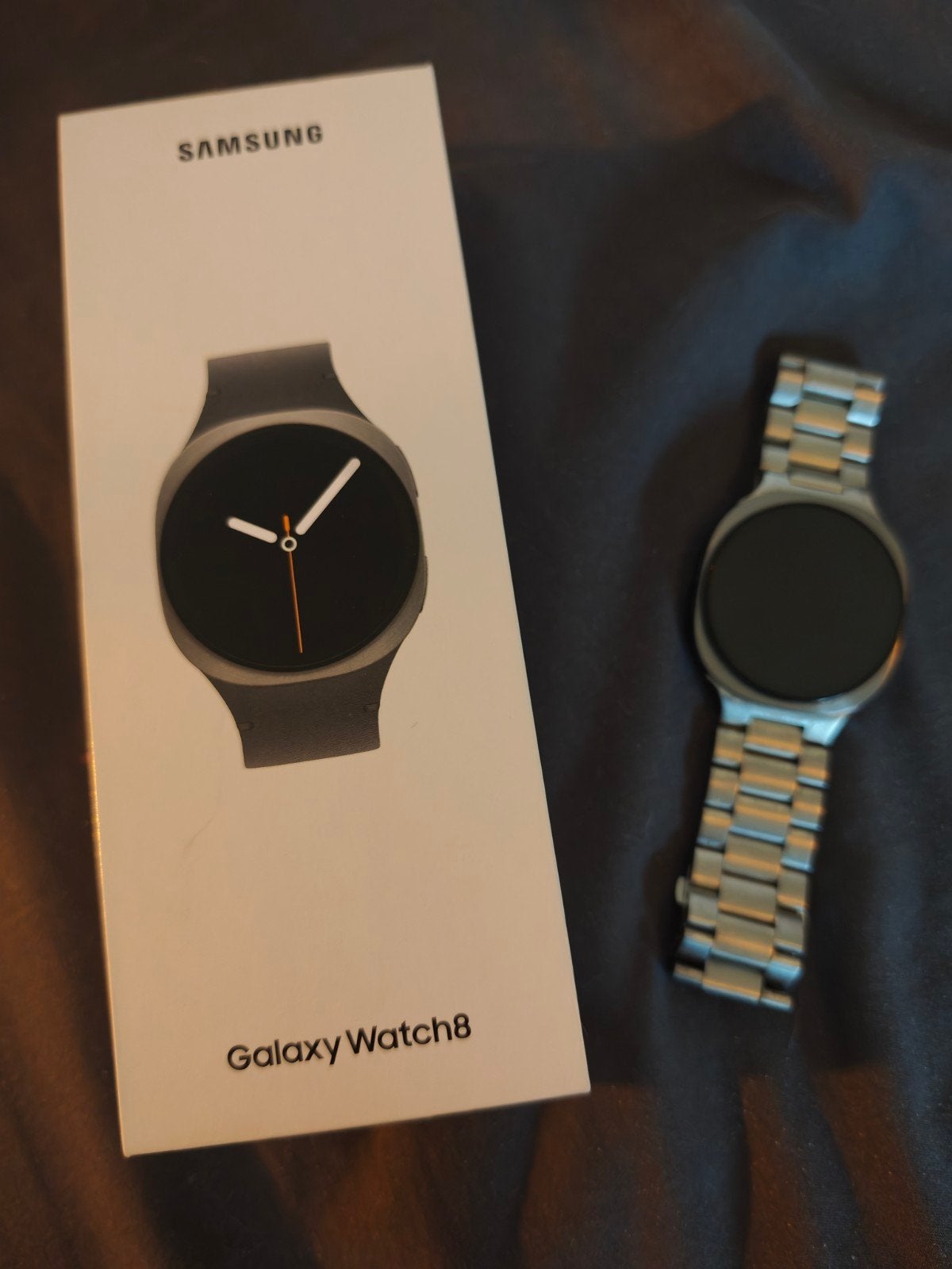ZGAN Krasvrije samsung galaxy Watch 8 met diverse bandjes, Ophalen of Verzenden, Zo goed als nieuw, Android, Samsung Galaxy watch8 (40mm)