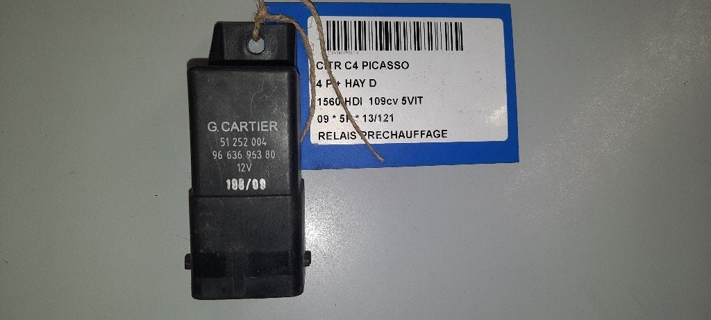VOORGLOEI RELAIS C4 Picasso (UD / UE / UF) (9663696380), Gebruikt, Citroën, Kontakt-citroen@citroen.com, Citroën Deutschland GmbH