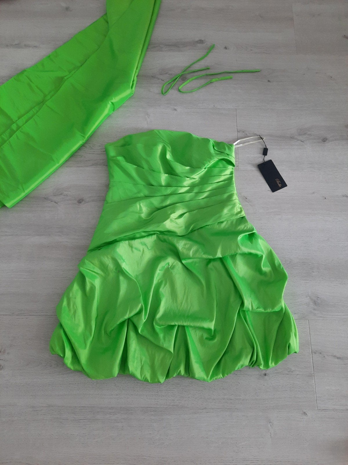 Feest jurk Bella, Kleding | Dames, Jurken, Ophalen, Geel, Maat 46/48 (XL) of groter, Nieuw