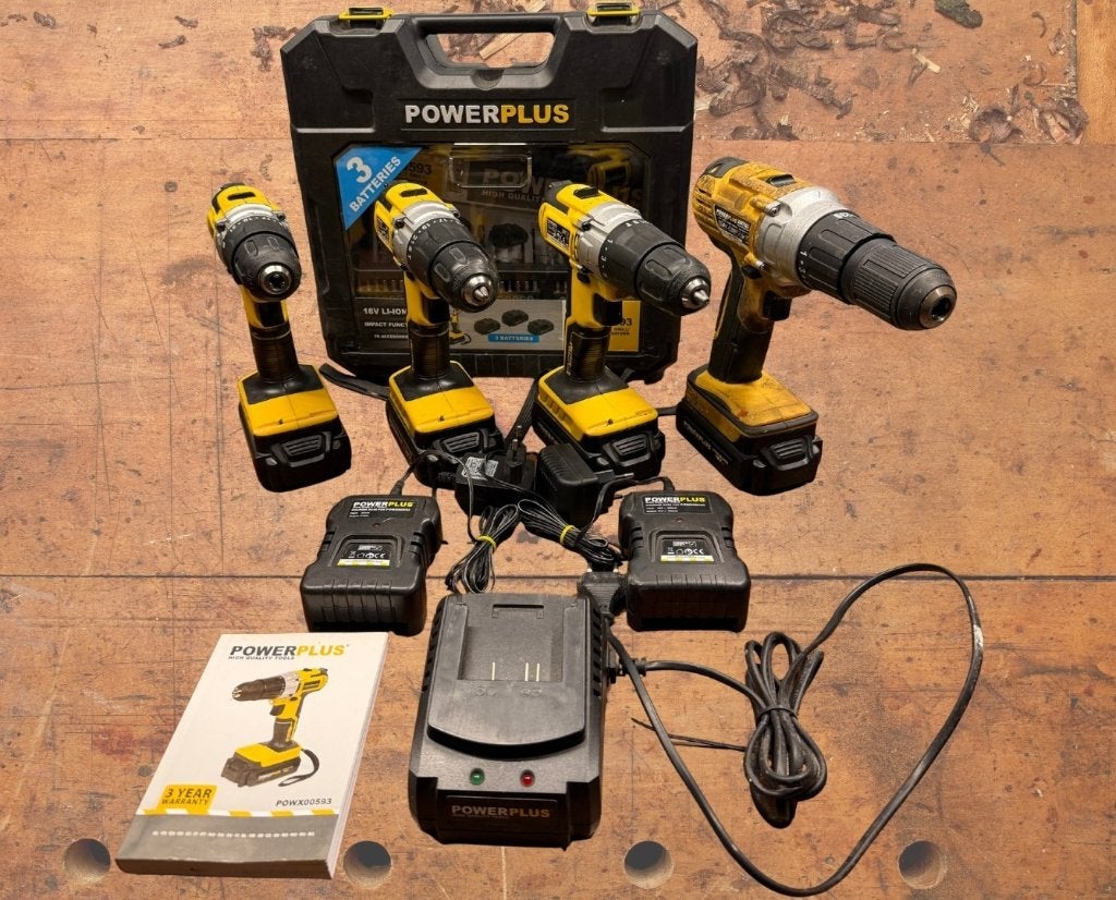 Power Plus 18V schroefmachines, Doe-het-zelf en Bouw, Gereedschap | Boormachines, Ophalen of Verzenden, Zo goed als nieuw, Boor- en Schroefmachine