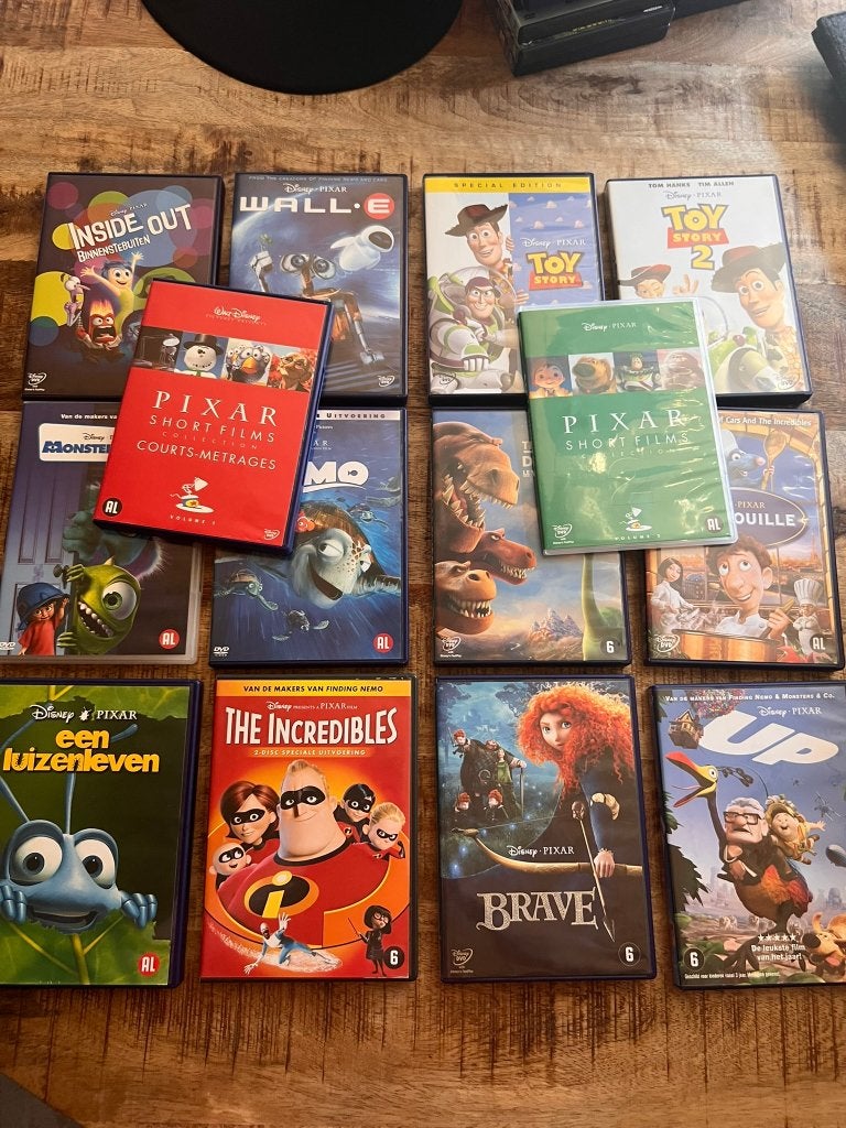 DVD's Disney Pixar allerlei, Alle leeftijden, Ophalen of Verzenden, Zo goed als nieuw, Tekenfilm