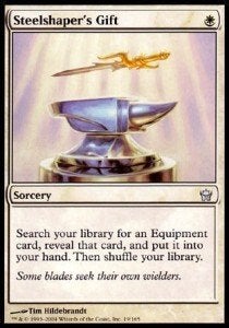 Steelshaper's Gift - 5DN - MTG - EX, Hobby en Vrije tijd, Verzamelkaartspellen | Magic the Gathering, Ophalen of Verzenden