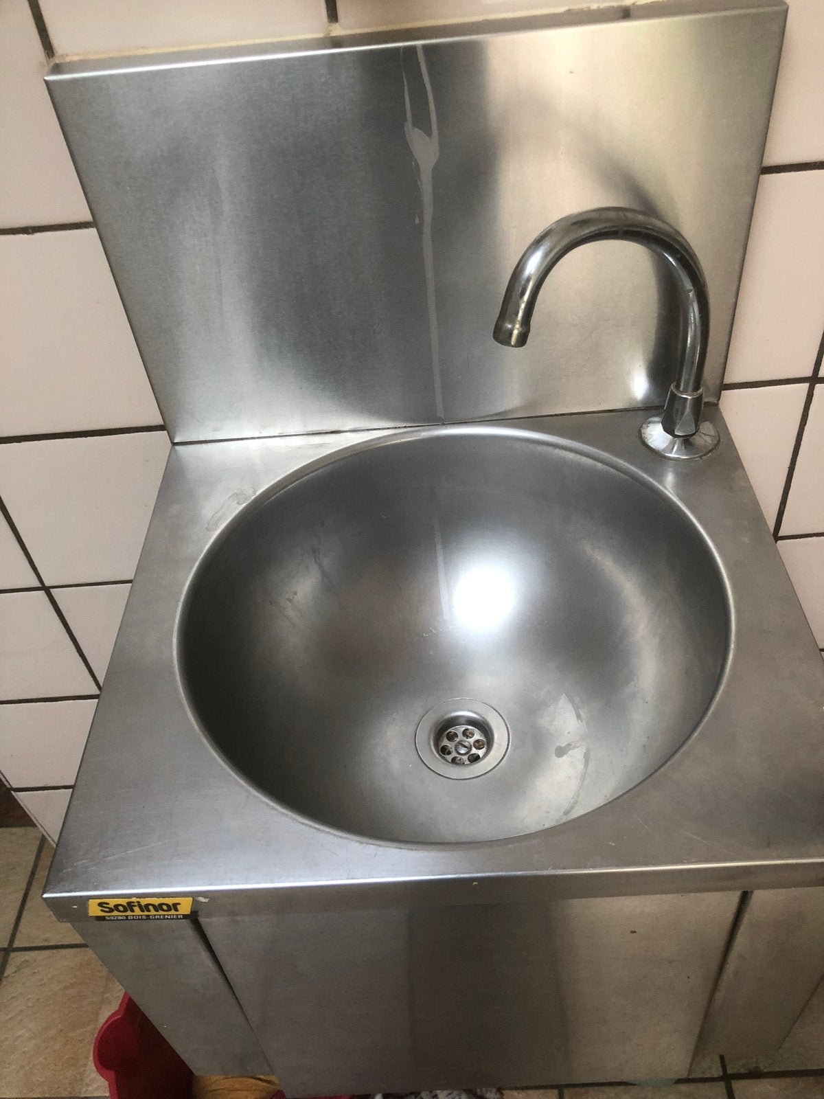Evier en inox pour lavage de mains, Enlèvement, Comme neuf