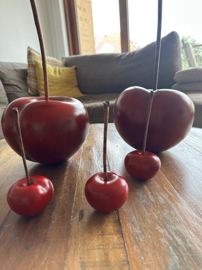 5 keramieken kersen, nieuw. 35€., Maison & Meubles, Accessoires pour la Maison | Autre, Rouge, Enlèvement, Pierre/céramique, Moderne